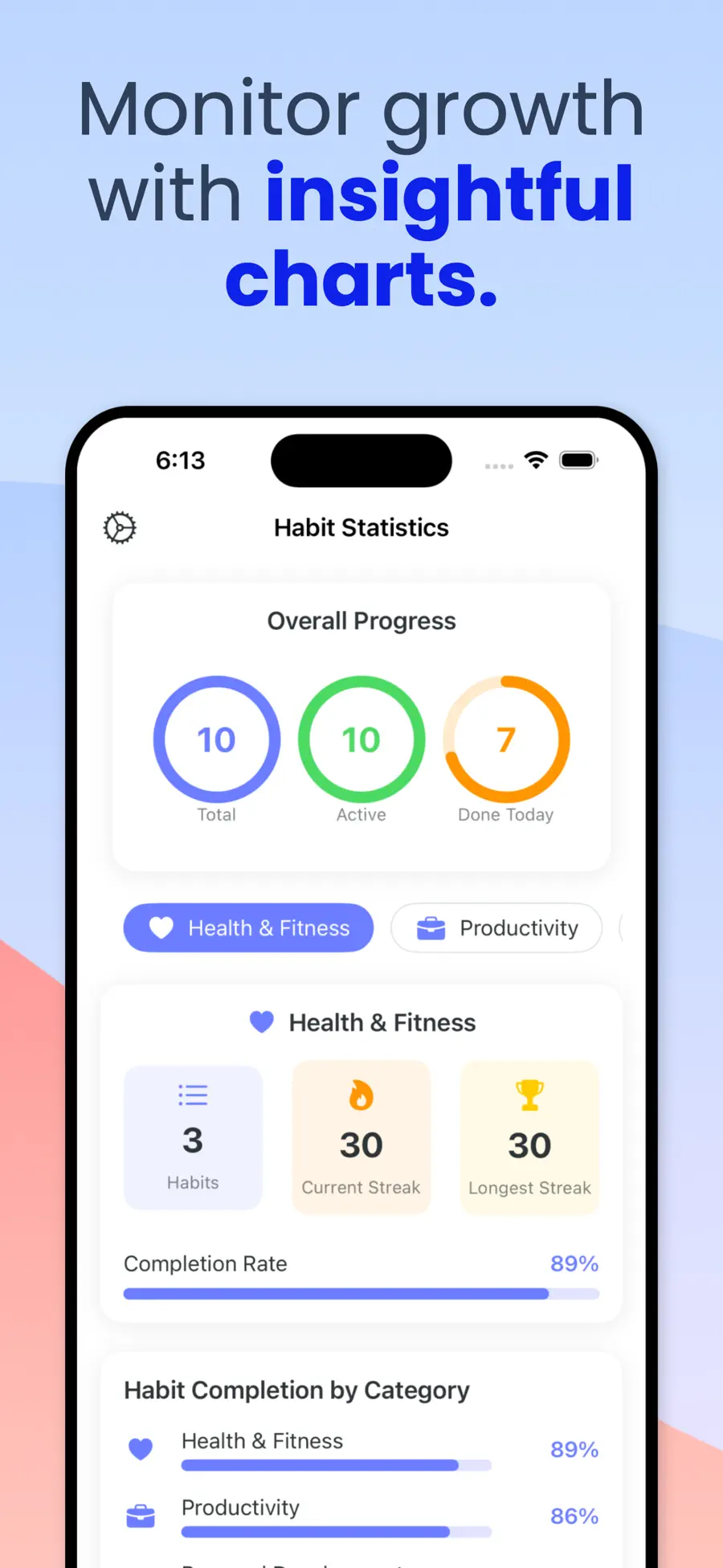 Pomodoro timer running with a custom session length