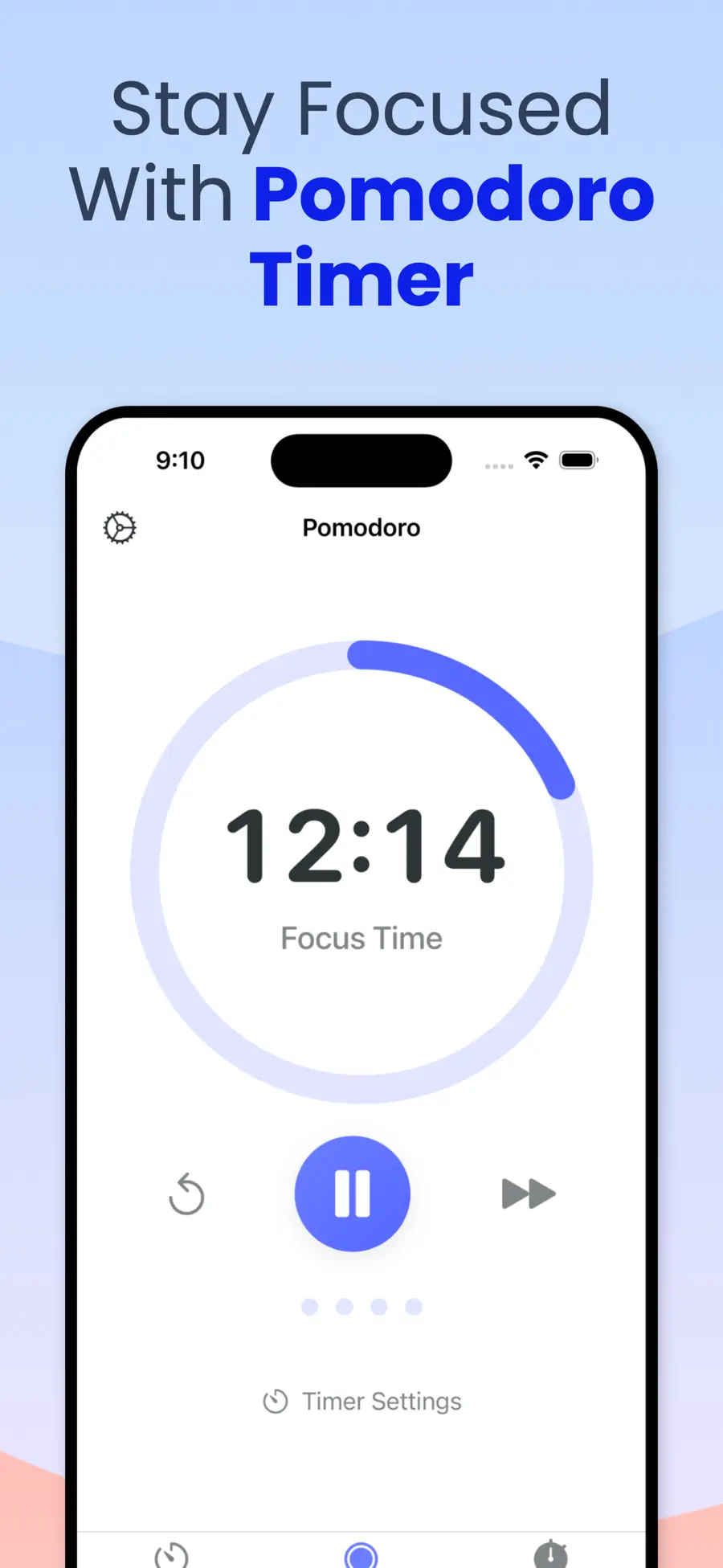 Habit list with daily check-offs and streaks