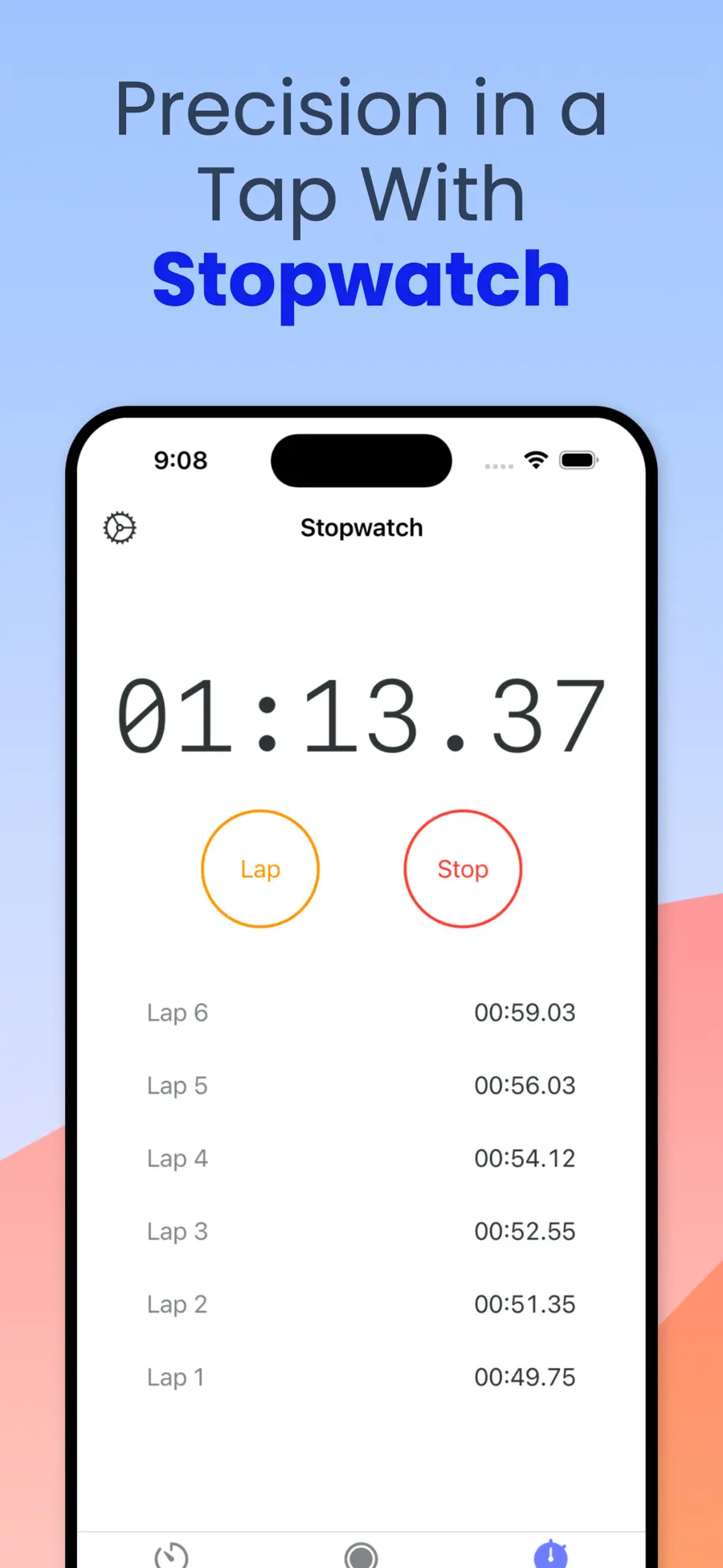 Lock Screen widget and Live Activity for a running session