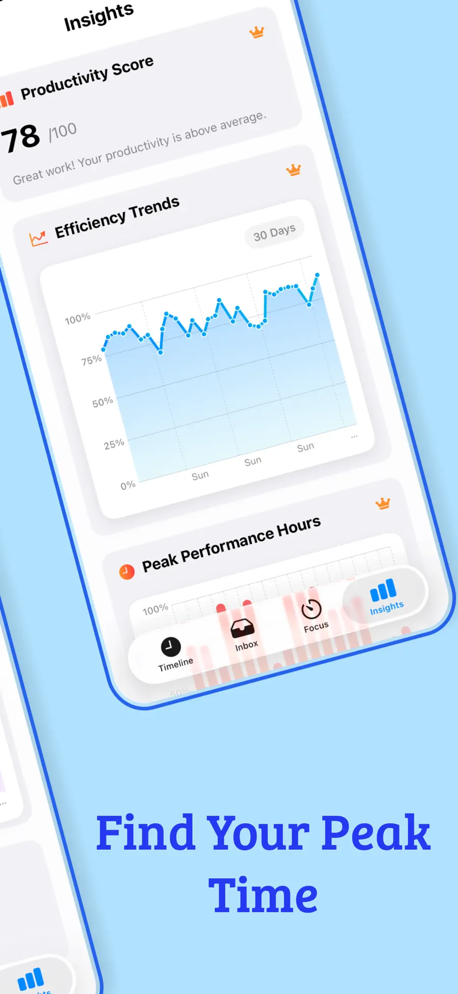 Home screen widget showing what's next